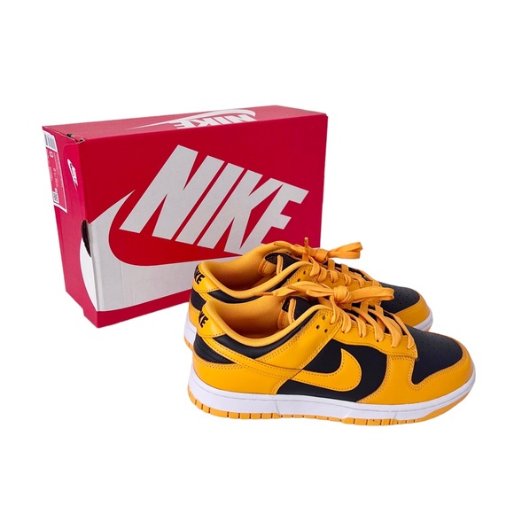 Mens NIKE Dunk low Goldenrod retro sneakers - Picture 1 of 9